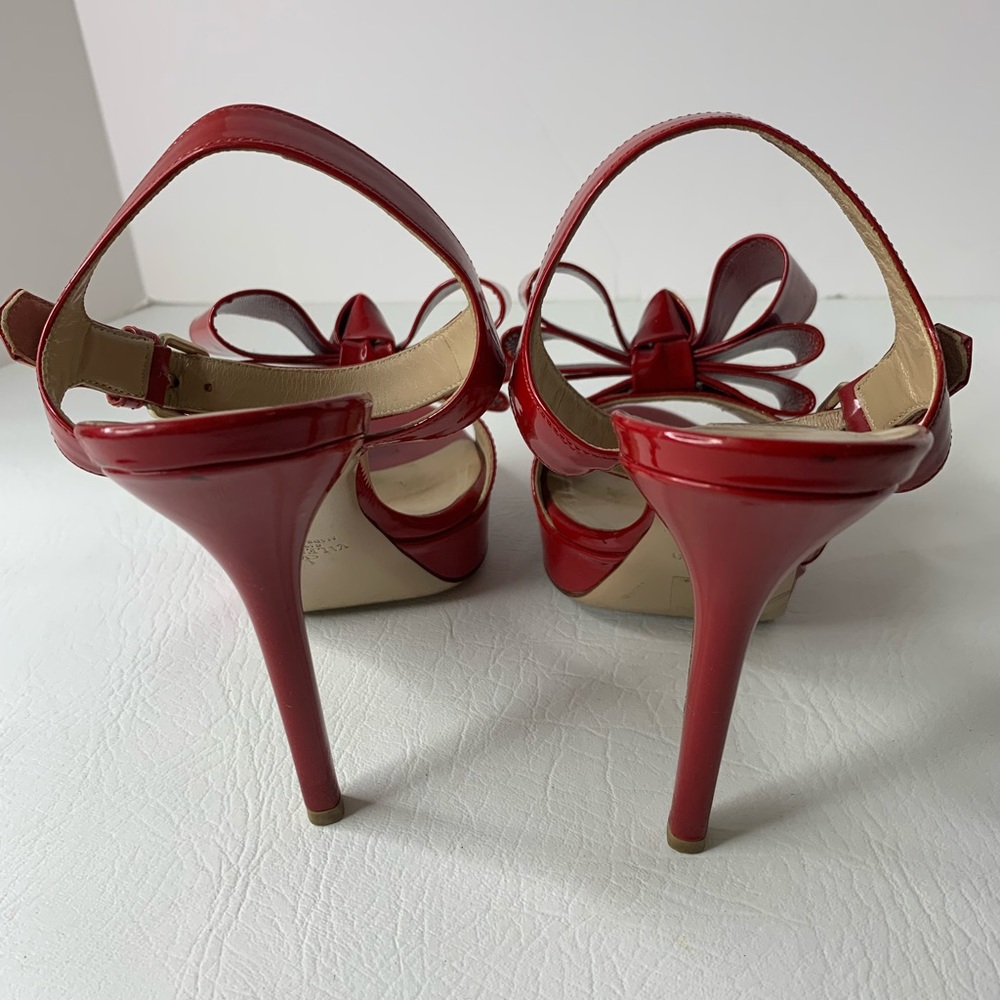 Valentino Garavani patent bow ankle strap heels - Picture 3 of 9
